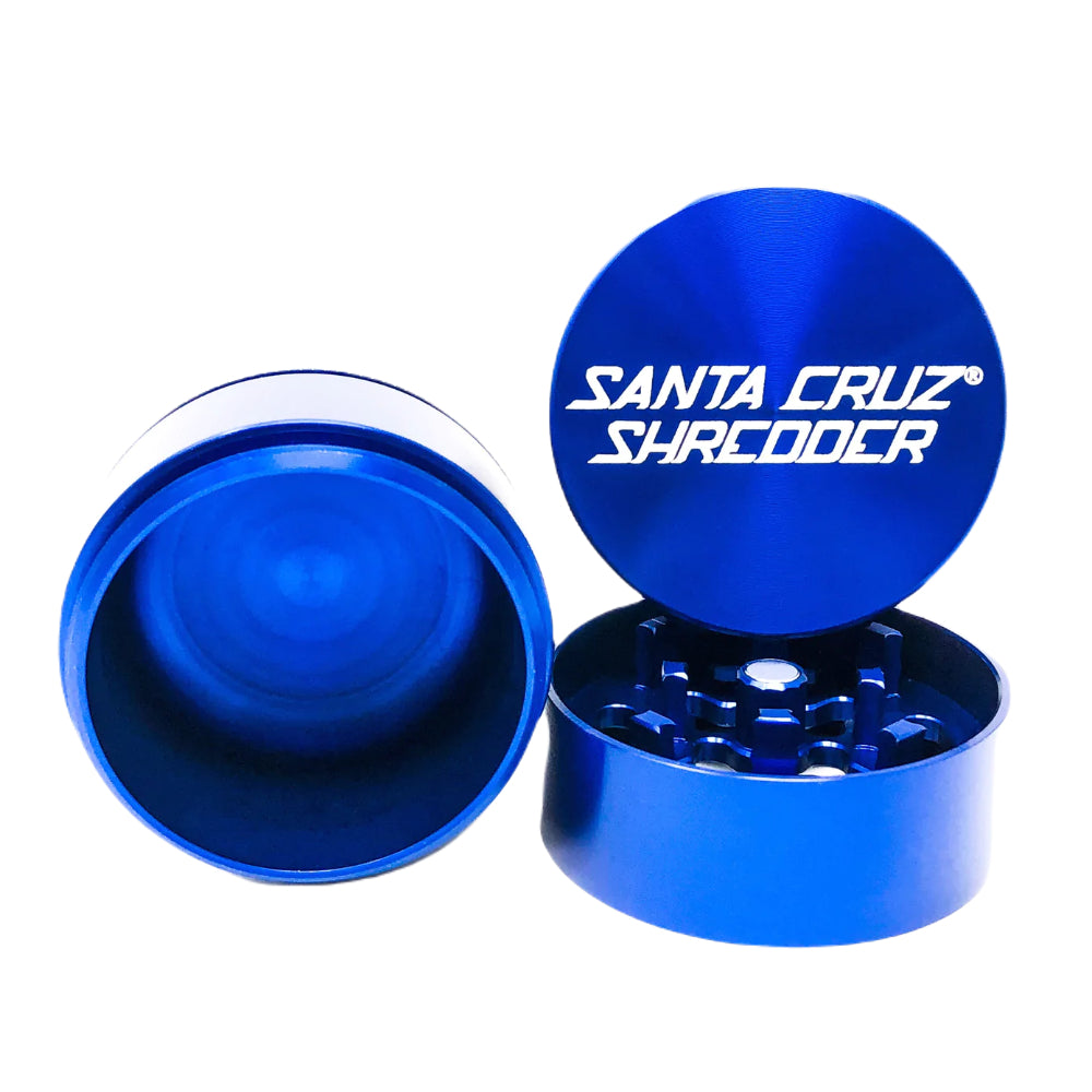 Santa Cruz Shredder Aluminum Herb Grinder | Small | 3-Part | Blue
