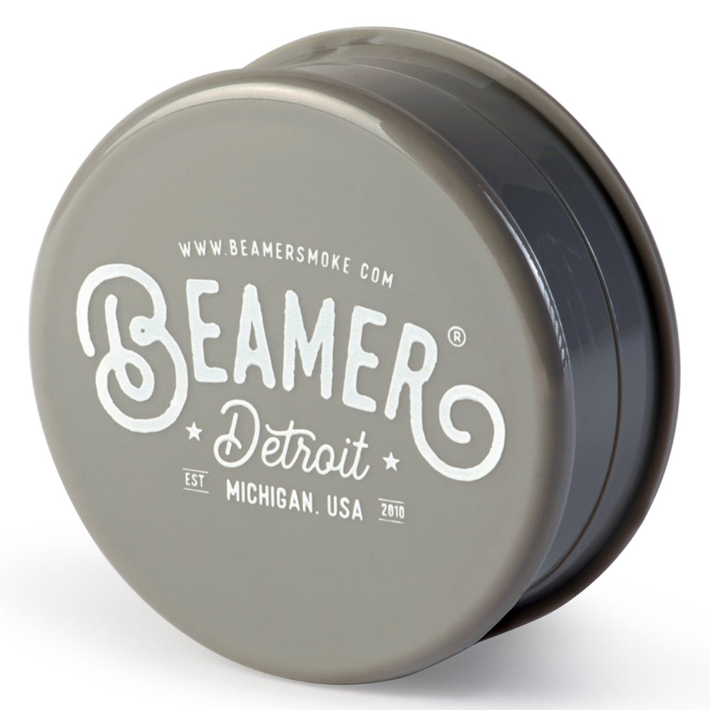 Beamer 63mm Detroit Logo Design Virgin Acrylic Grinder | grey