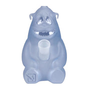 Front view of the DHC Originals Yeti Bong 🐻, a white ceramic piece resembling a cartoon yeti figure.