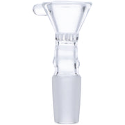 Glass Bowl with Built-In Screen and Handle | Male Joint | Clear | 14.5mm | Side View