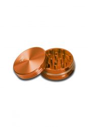 Black Leaf - Aluminum Herb Grinder in Gift Box - 2-part - 55mm - Orange