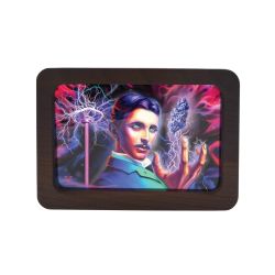 V Syndicate 3D High Def Wood Rolling Tray | Small | High Voltage