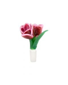 Empire Glassworks Pink Tulip Herb Bowl