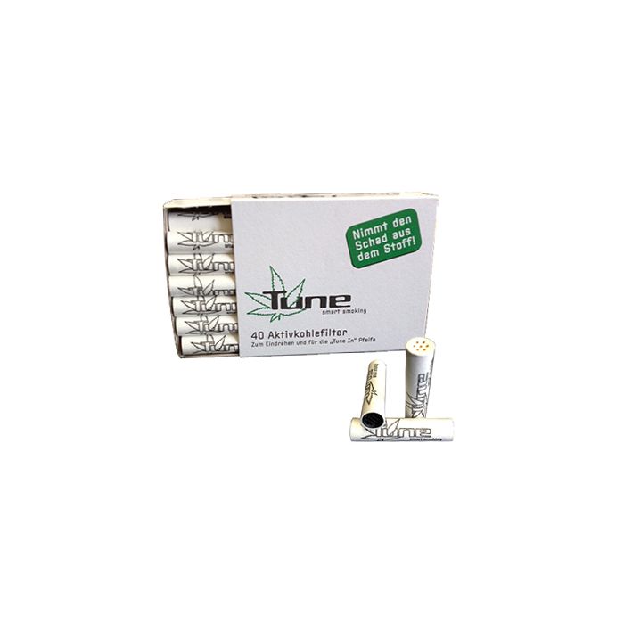 Tune Activated Charcoal Filter Tips Pack of 40 Grasscity UK