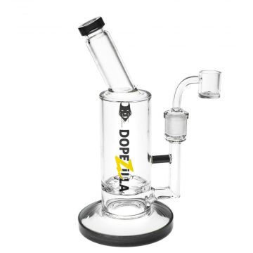 Dopezilla Glass Lycan Dab Rig | 9 Inches | Black | side view 1