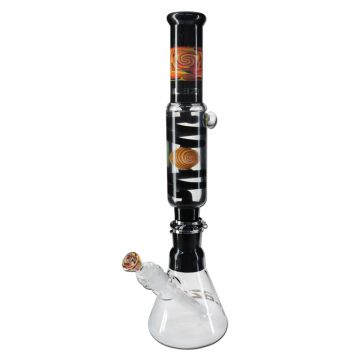 Blaze Glass - Complete Mix and Match Kit - Liquid Cooling Spiral Bong - Black and Orange