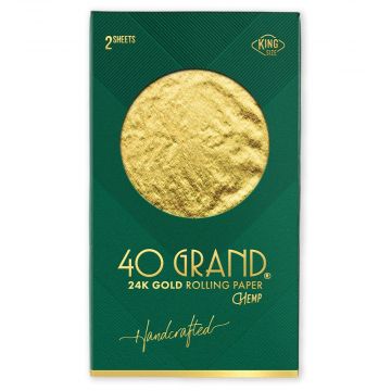 40 Grand 24 Karat Gold Rolling Papers | king size
