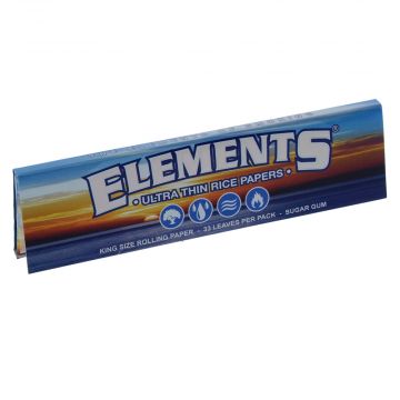 Elements - Ultra Thin King Size Rice Rolling Papers - Single Pack 