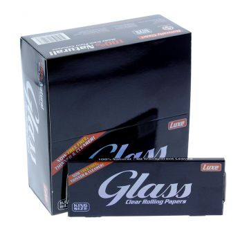 Glass - Cellulose King Size Rolling Papers - Box of 24 Packs