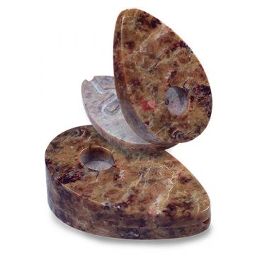 Stone Hand Pipe - Teardrop with Ribbon Path