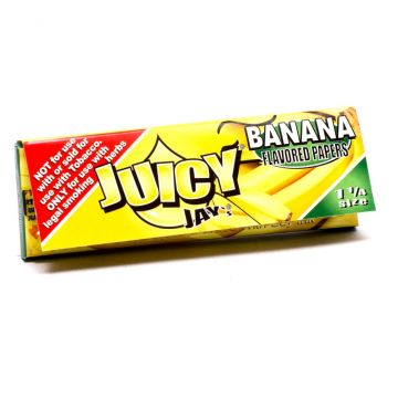 Juicy Jay's Banana Regular Size Rolling Papers - Box of 24 Packs