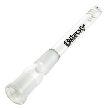 Glasscity Slitted Diffuser Downstem | Clear | 18.8mm - Front View 