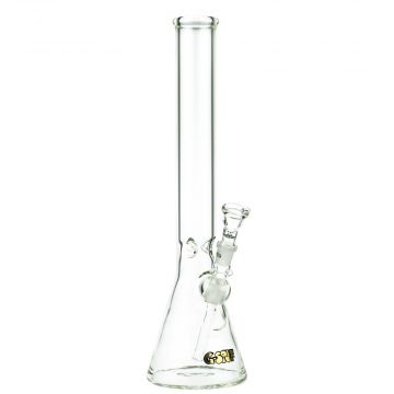 G-Spot Glass Beaker Ice Bong with Real Gold Logo | 45cm - Side View 1
