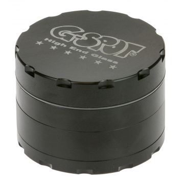 G-Spot - Aluminum Magnetic Herb Grinder - 4-part - 62mm - Black