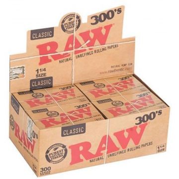 RAW Classic 300's Creaseless Rolling Papers | Box