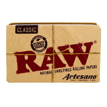 RAW Artesano 1¼ Papers with Tray and Filter Tips | Single Pack