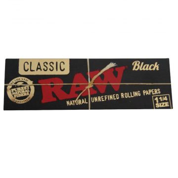 RAW Black 1¼ Size Rolling Papers