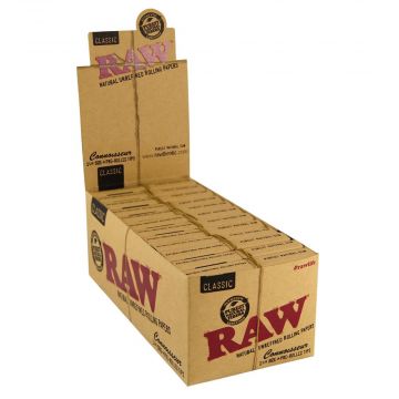 RAW Connoisseur 1¼ Papers with Pre-Rolled Filter Tips | Box