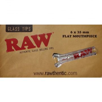 RAW Glass Filter Tips with Flat Mouthpiece 
