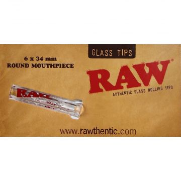 RAW Glass Filter Tips with Round Mouthpiece