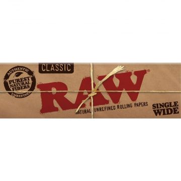 Raw Single Wide Single Window Rolling Papers | Single Pack