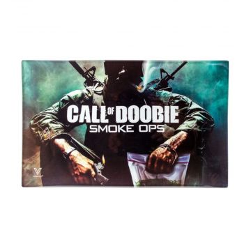 V Syndicate Large Glass Rolling Tray | Call of Doobie