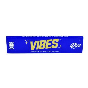 VIBES King Size Slim Rice Rolling Papers | Single Pack