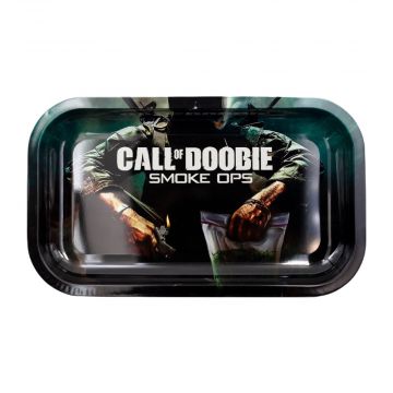 V Syndicate 27x16 Metal Rolling Tray | Call of Doobie