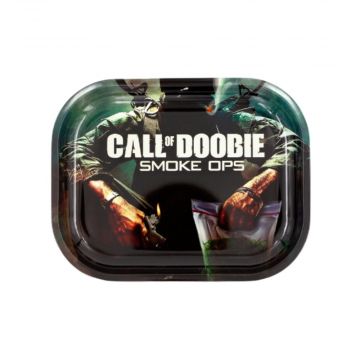 V Syndicate 18x14 Metal Rolling Tray | Call of Doobie